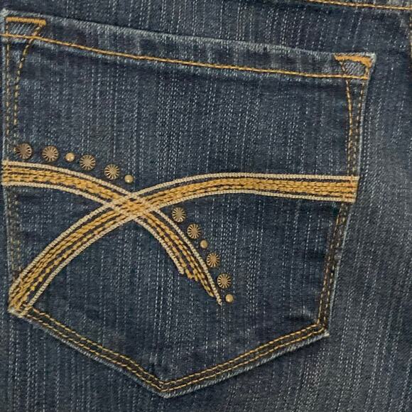 NYDJ Barbara Bootcut Jeans Studded Embroidered Back Pockets Jeans Stretchy Sz 6 - Picture 13 of 14